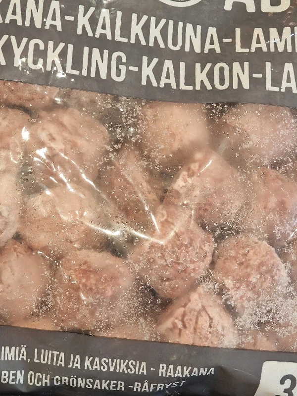 MUSH Vaisto Grå Kalkun Kylling Lam 3 kg - BARF til hunde